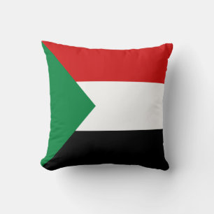 Almohada con bandera de Sudán x bandera