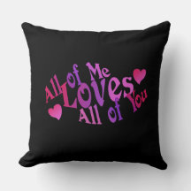 Almohada con cita de amor regalo de San Valentín