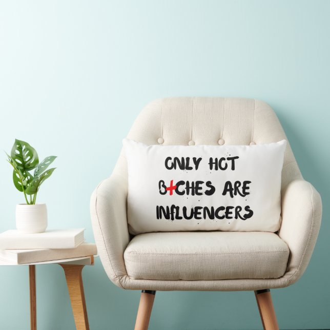 Almohada con cita divertida de influencer para dec (Silla)