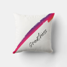 Almohada con cita motivacional vibrante