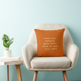 Almohada con cita personalizada