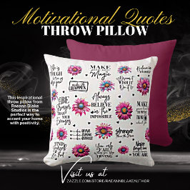 Almohada con citas motivadoras