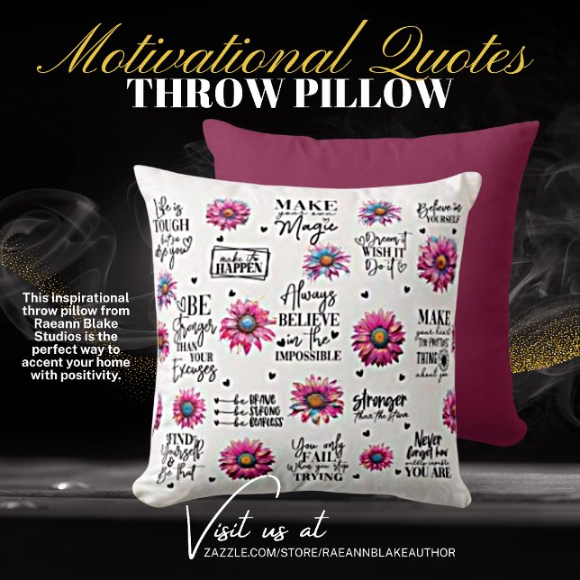 Almohada con citas motivadoras (Subido por el creador)