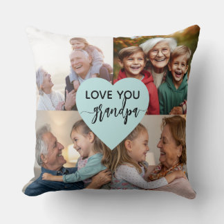 Almohada con Colage de Fotos Familiares Personaliz