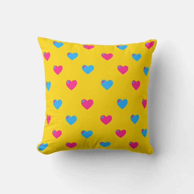 Almohada con Corazones Medianos Pan Pride (Anverso)