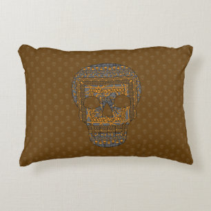 Almohada con Cráneo de Halloween