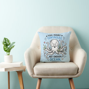 Almohada con demasiados tentáculos y no hay sufici
