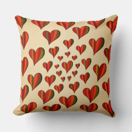 Almohada con diseño de corazón hilado
