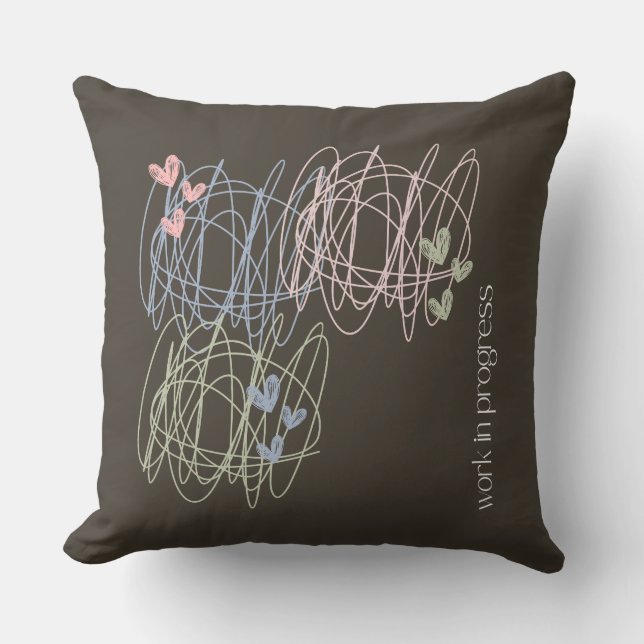 Almohada con diseño de garrapatas (Anverso)