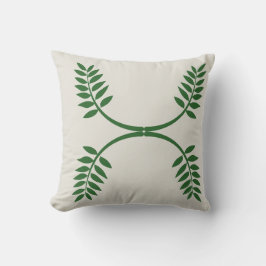 Almohada con diseño de hojas elegantes: Toque de l