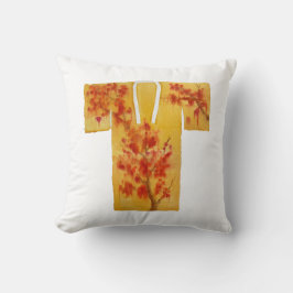 Almohada con diseño nagajuba amarillo y rojo