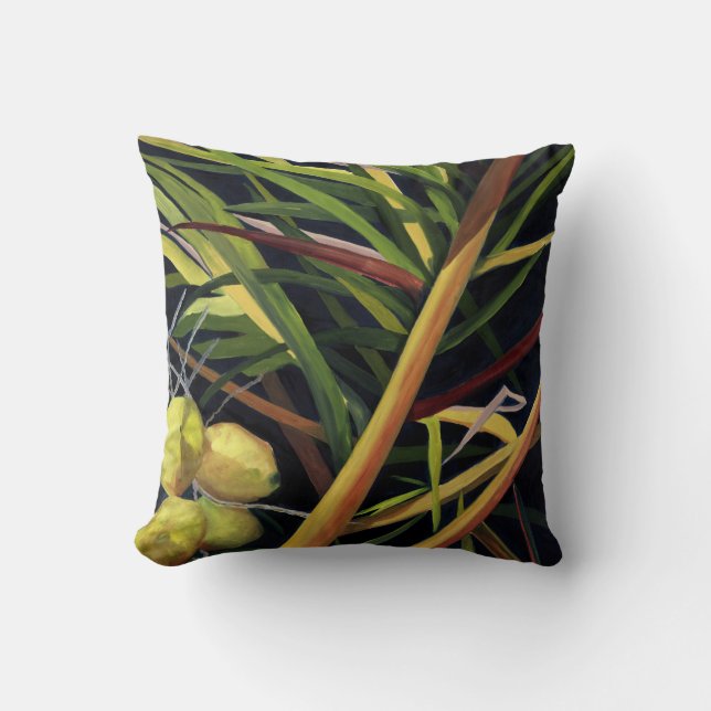Almohada con diseño tropical (Anverso)
