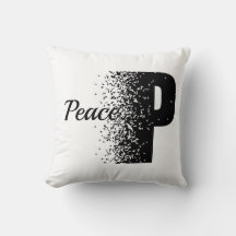 Almohada con efecto de desintegración de "Paz"