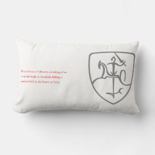 Almohada con el escudo de armas Vytis de Lituania