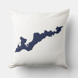 Almohada con el logotipo de la isla de pescadores