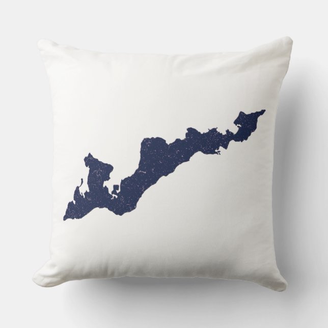 Almohada con el logotipo de la isla de pescadores  (Anverso)