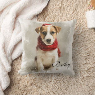 Almohada con el nombre del perro – Arte personaliz