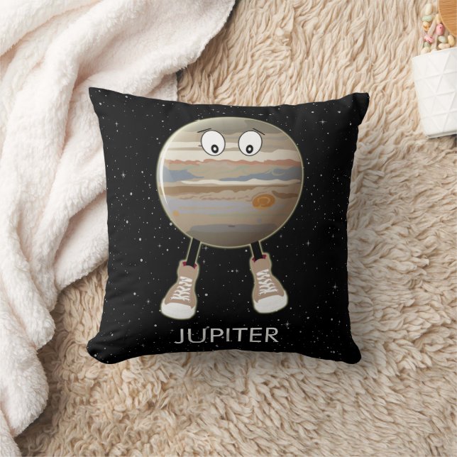 Almohada con el planeta Júpiter y estrellas (Manta)