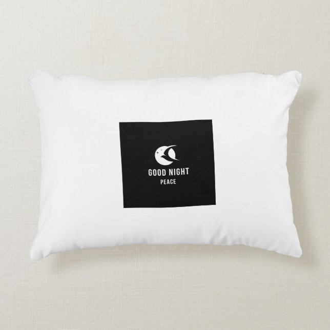 Almohada con estampa de ambiente nocturno (Anverso)