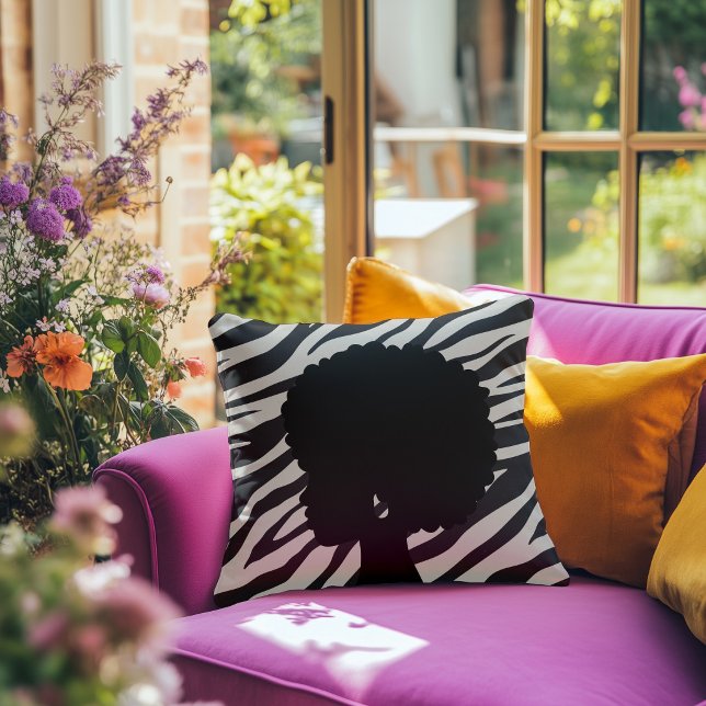 Almohada con estampado de animales afrocentrico (Subido por el creador)