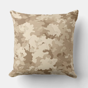 Almohada con estampado de camuflaje militar