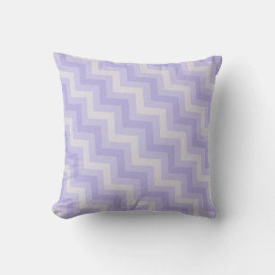Almohada con estampado de chevron en zigzag gris p