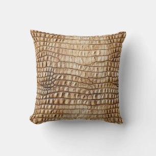 Almohada con estampado de cocodrilo