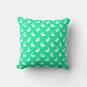 Almohada con estampado de conejo