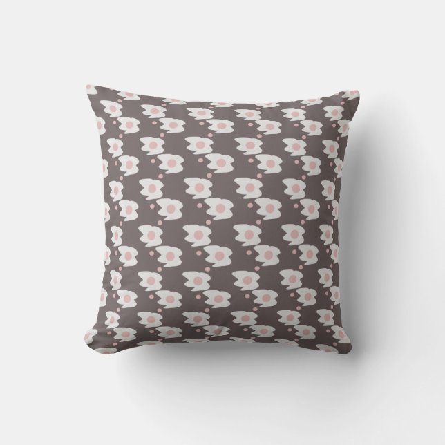 Almohada con Estampado de Huevos Revueltos Boho pa (Anverso)