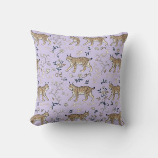 Almohada con estampado de lince Decoración de hoga