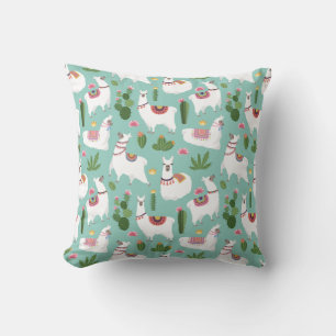 Almohada con estampado de llama