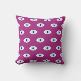 Almohada con Estampado de Ojo | Morado Berries