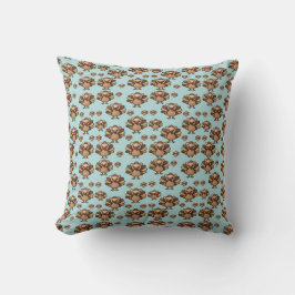 Almohada con estampado de pavo de otoño – Acción d