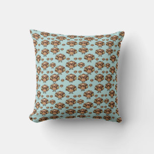 Almohada con estampado de pavo de otoño – Acción d