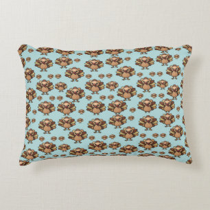 Almohada con estampado de pavo de otoño – Acción d