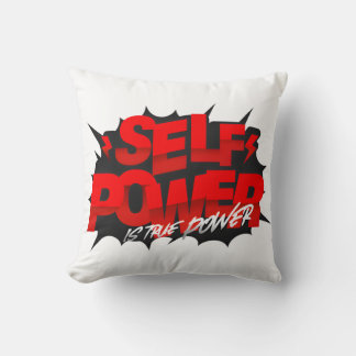 Almohada con estampado de Poder Propio Es Verdader