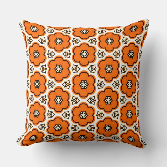 Almohada con estampado floral (Anverso)