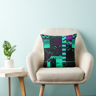 Almohada con estampado geométrico afrocentrico