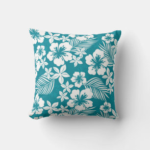 Almohada con estampado tropical