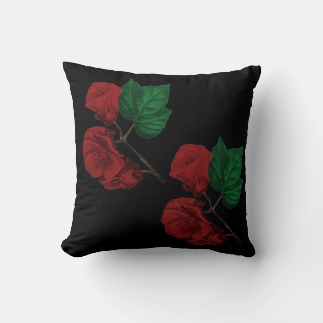 Almohada con flores arrojadas (Anverso)