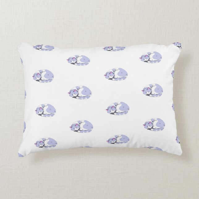 Almohada con forma de gato lindo (Anverso)