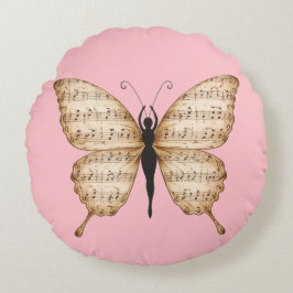 Almohada con forma de mariposa poética