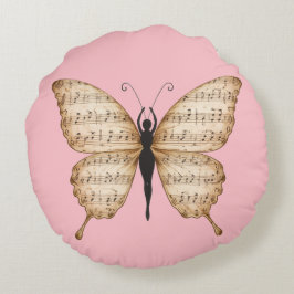 Almohada con forma de mariposa poética