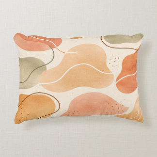 Almohada con forma orgánica abstracta boho - Terra