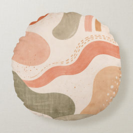 Almohada con forma orgánica abstracta boho - Terra