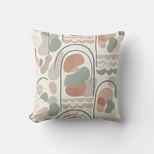Almohada con forma orgánica abstracta boho - Terra