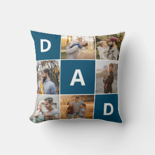 Almohada con foto de papá para el Día del Padre