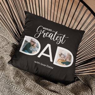 Almohada con Foto del Mejor Papá del Mundo 2