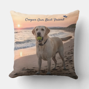 Almohada con Foto Personalizada de Mascota con Nom