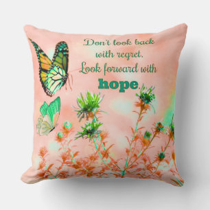 Almohada con Frases Inspiradoras sobre Esperanza
